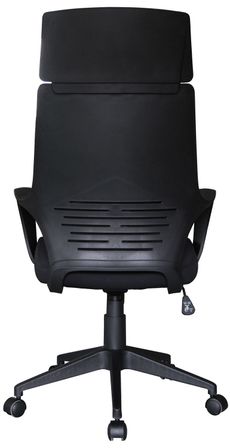 Chaise de bureau à roulette tissu noir Papi