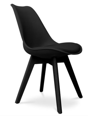 Chaise de salle à manger style Scandinave couleur unie Teva