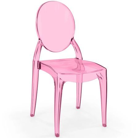 Chaise de salle à manger transparente KALERIA – Design contemporain empilable