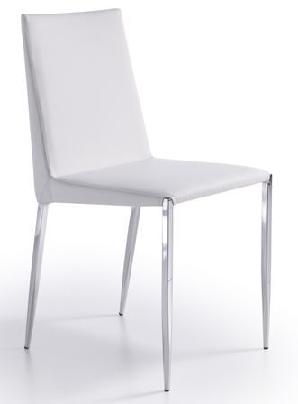 Chaise design Blanc Oliva - Lot de 2