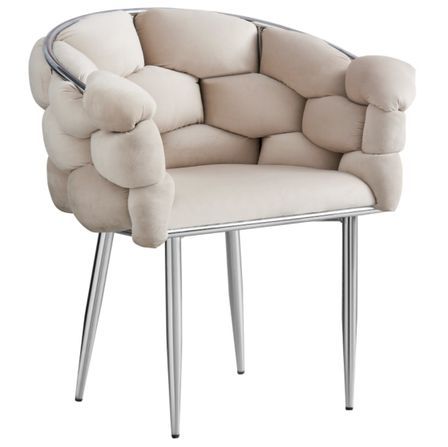 Chaise design capitonnée Florenca - Lot de 2