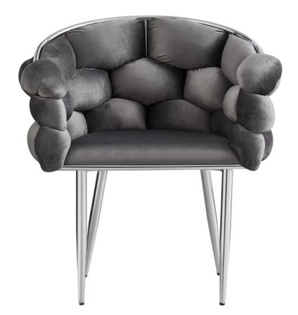 Chaise design capitonnée Florenca - Lot de 2