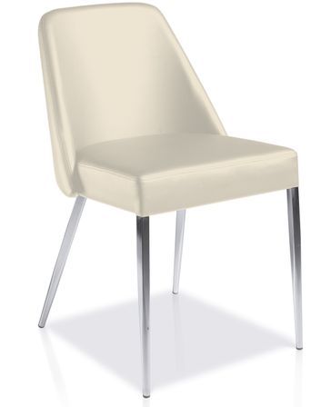 Chaise design Crème Manga - Lot de 2