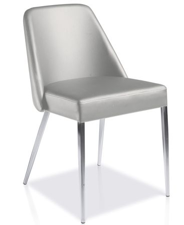 Chaise design Gris perle Manga - Lot de 2