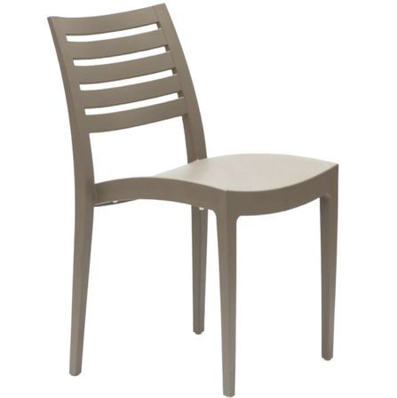 Chaise empilable en polypropylène RAYKAN - Usage intérieur/extérieur