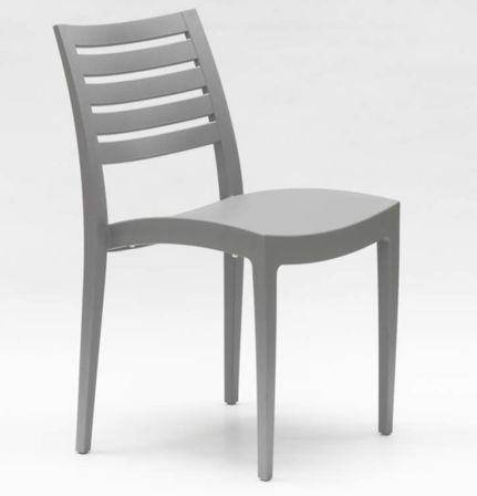 Chaise empilable en polypropylène RAYKAN - Usage intérieur/extérieur