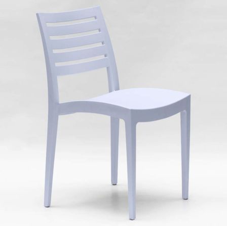 Chaise empilable en polypropylène RAYKAN - Usage intérieur/extérieur