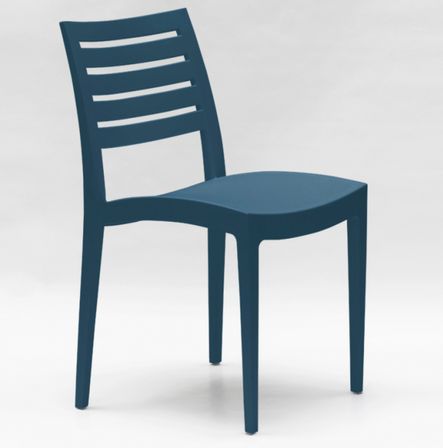 Chaise empilable en polypropylène RAYKAN - Usage intérieur/extérieur