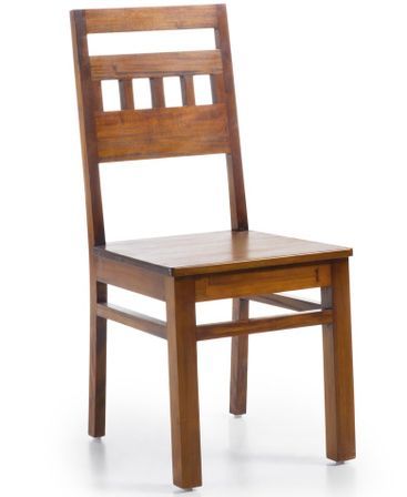 Chaise en bois d'acajou massif FALKANE