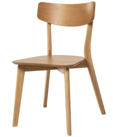 Chaise en bois d'hévéa KULINIZA - Élégance authentique pour votre Intérieur