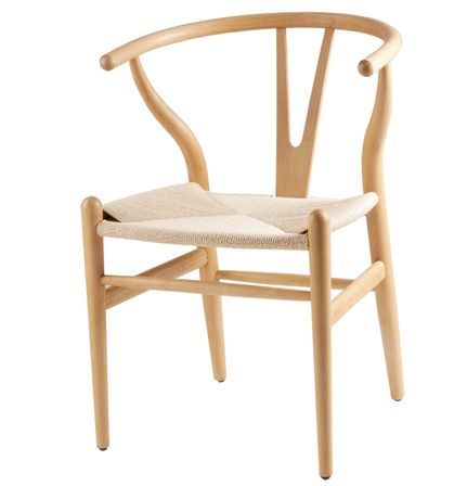 Chaise en bois d'orme et corde tressée Maya – Charme naturel et authenticité