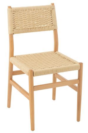 Chaise en bois de hêtre et corde naturel LAP – L’authenticité artisanale