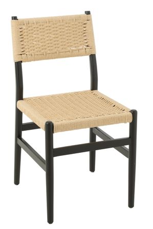 Chaise en bois de hêtre et corde naturel LAP – L’authenticité artisanale