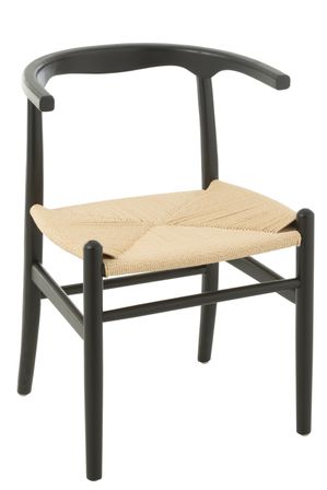 Chaise en bois de hêtre et corde TOON – L'élégance artisanale