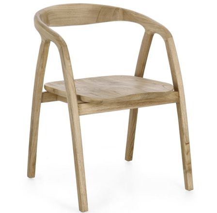 Chaise en bois de Sungkai – Élégance artisanale et durabilité