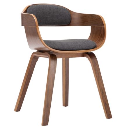 Chaise en bois Noyer Lizza - Confort et raffinement