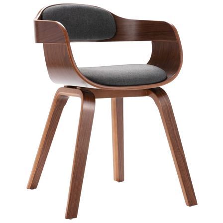 Chaise en bois Noyer Lizza - Confort et raffinement