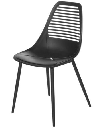 Chaise en polypropylène et métal Kyla