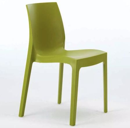 Chaise en polypropylène mat ROMIA - Usage intérieur/extérieur