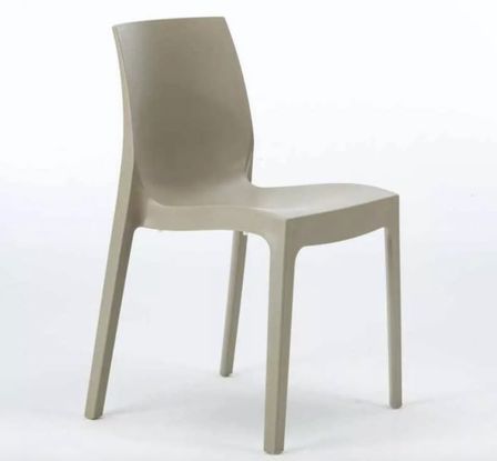 Chaise en polypropylène mat ROMIA - Usage intérieur/extérieur