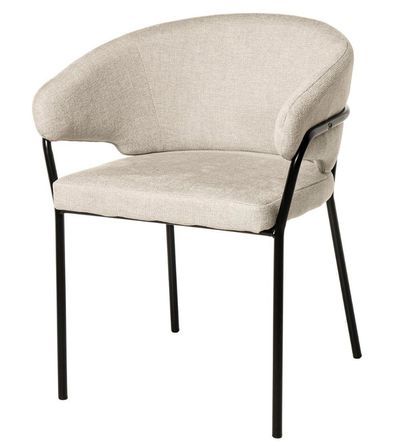 Chaise en tissu Florina – Design minimaliste et confort supérieur