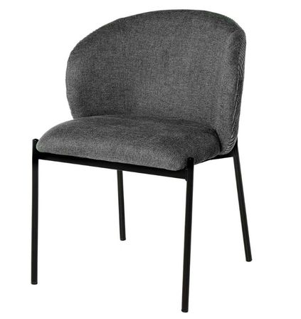 Chaise en tissu lisse et velouté Laina – Style et douceur