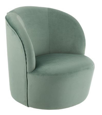 Chaise enfant dragon velours vert menthe Dago