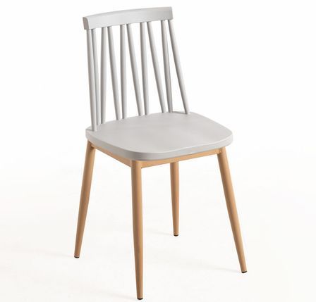 Chaise grise et naturel Razila - Lot de 2