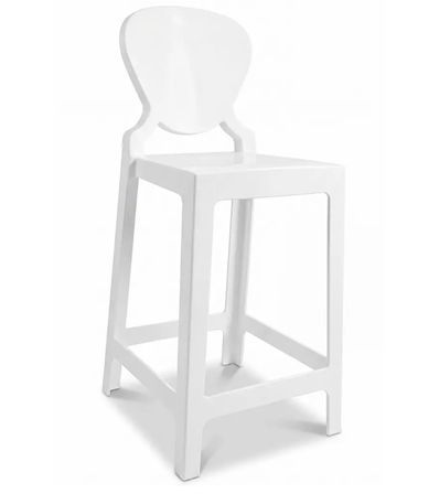 Chaise haute design transparent ou opaque KALERIA