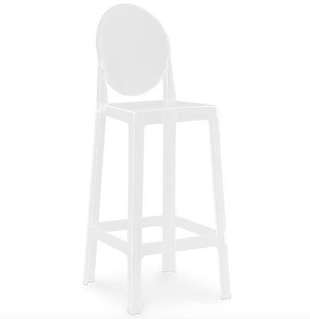 Chaise haute design transparent ou opaque LOUIVA