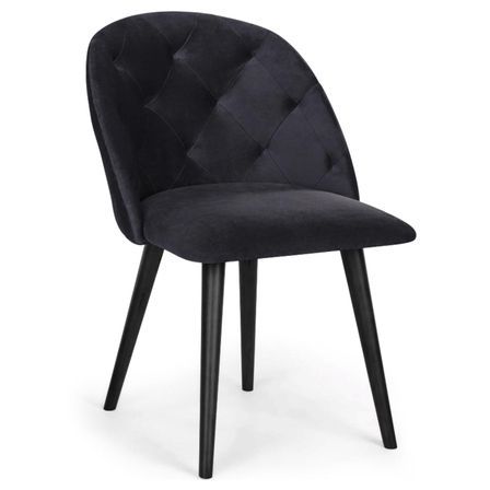 Chaise Honor Velours Noir