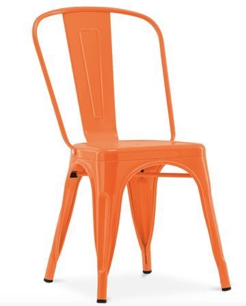 Chaise industrielle acier brillant renforcé Kalax - Haut de gamme