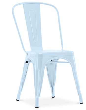Chaise industrielle acier brillant renforcé Kalax - Haut de gamme