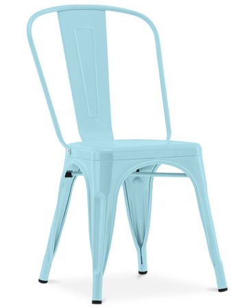 Chaise industrielle acier brillant renforcé Kalax - Haut de gamme