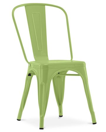 Chaise industrielle acier brillant renforcé Kalax - Haut de gamme