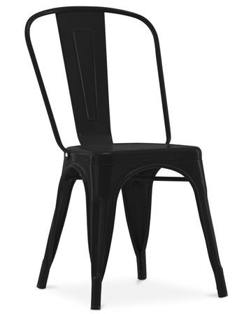Chaise industrielle acier brillant renforcé Kalax - Haut de gamme