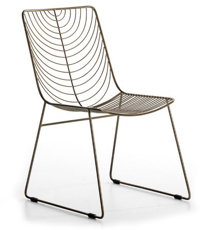 Chaise métal doré Rohan