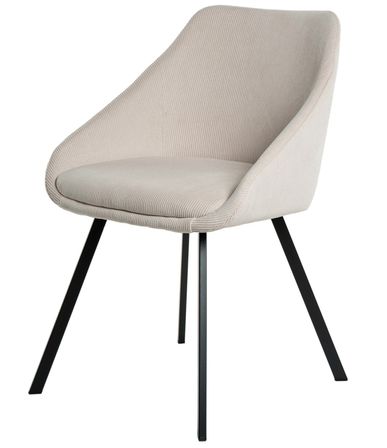 Chaise moderne Maggie - Élégance en velours et pieds métal noir