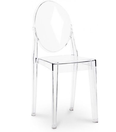 Chaise moderne transparente ELIZA