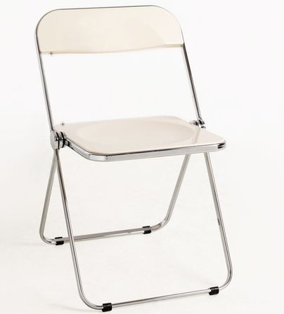 Chaise pliante blanche Marta - Lot de 4