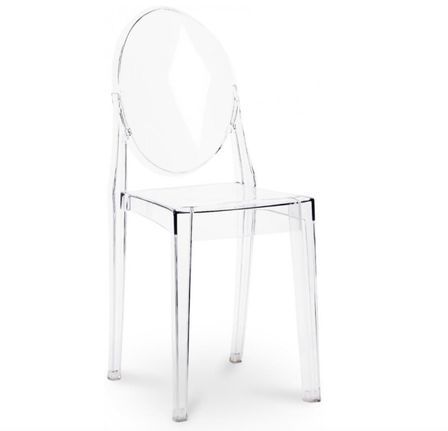 Chaise polycarbonate LOUIVA Haut de gamme - Elégante et résistante