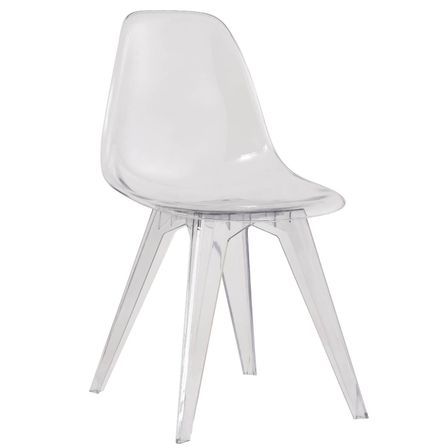 Chaise polycarbonate transparent Evasy - Lot de 4
