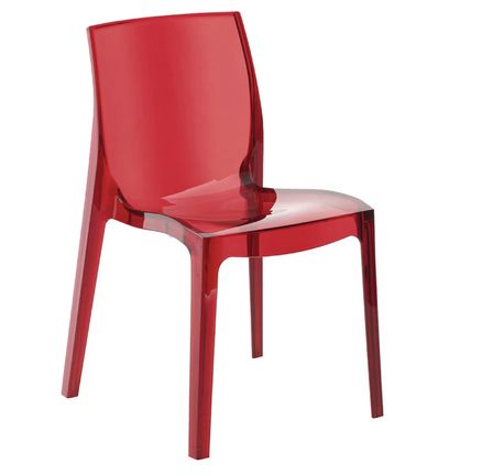 Chaise polycarbonate transparente ROMIA - Usage intérieur/extérieur