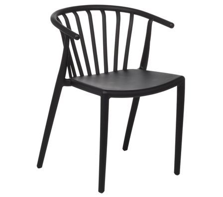 Chaise polypropylène empilable avec accoudoirs ZELINA