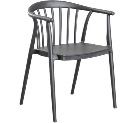 Chaise polypropylène empilable avec accoudoirs ZELINA