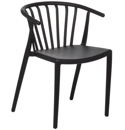 Chaise polypropylène empilable avec accoudoirs ZELINA