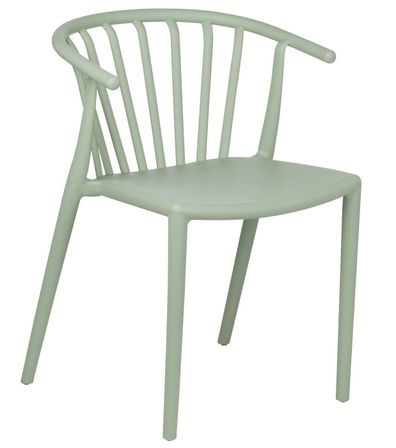Chaise polypropylène empilable avec accoudoirs ZELINA