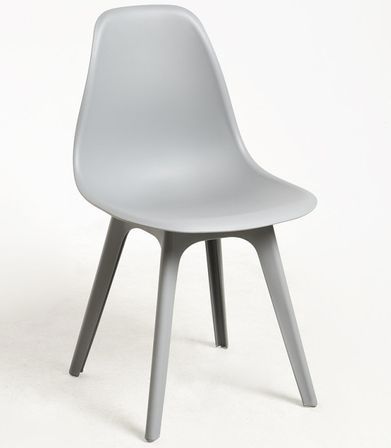 Chaise polypropylène gris Brink - Lot de 2