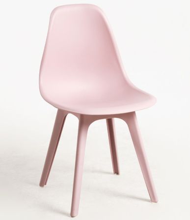 Chaise polypropylène rose clair Brink - Lot de 2