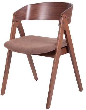 Chaise premium MERKA – Structure en bois et assise en tissu confortable